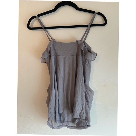 Gray Ruffled Top - Picture 2 of 2